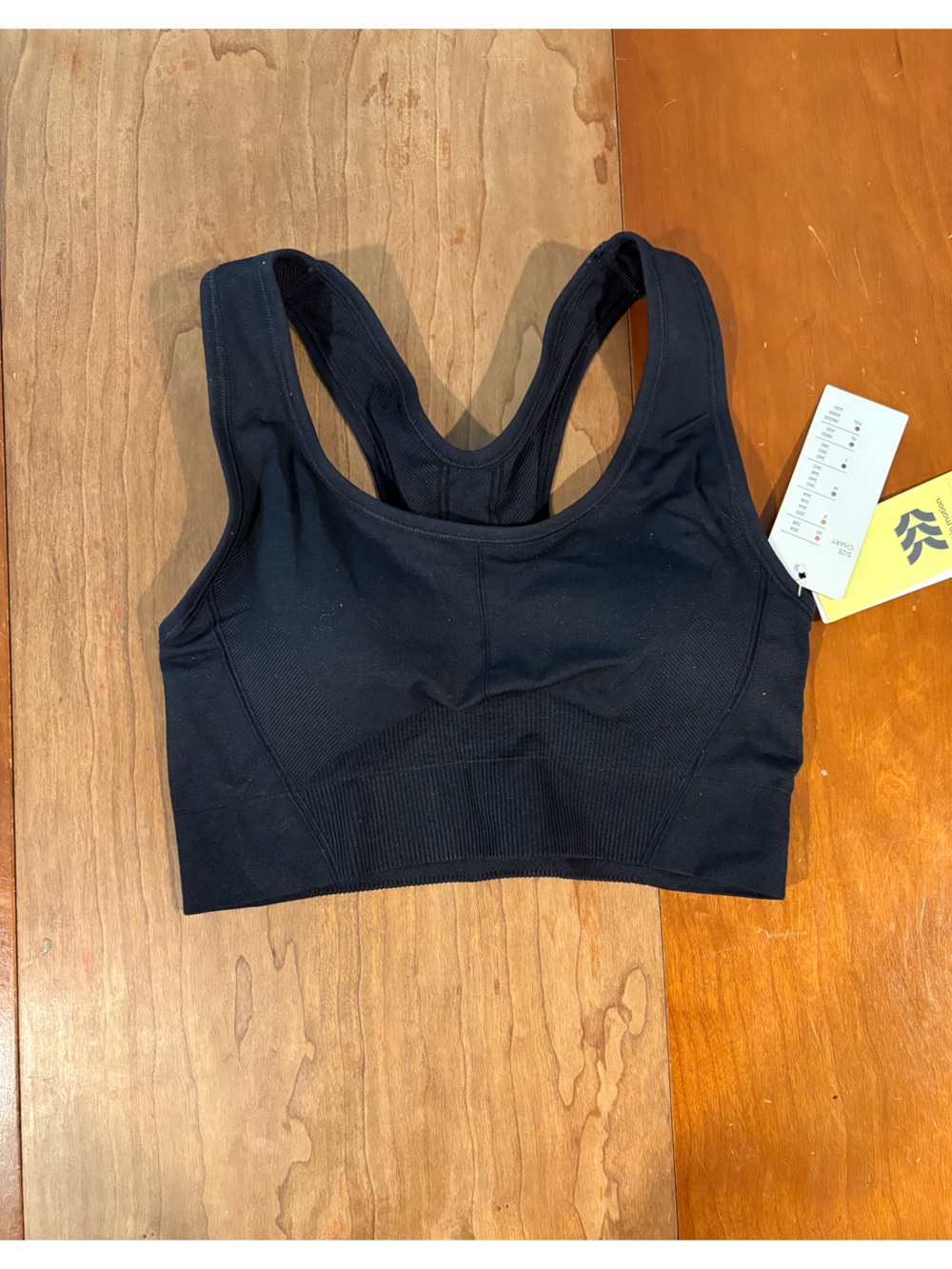 All In Motion Women's Black Seamless Racerback Sports Bra